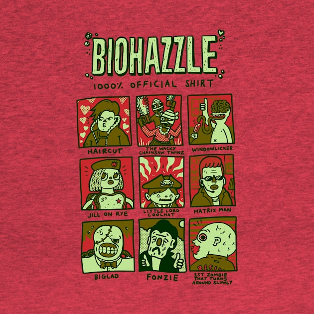 Biohazzle: 1000% Official T Shirt by Couk